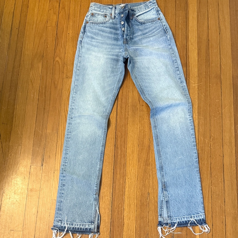 Re/Done Light Blue Boot Cut Jeans